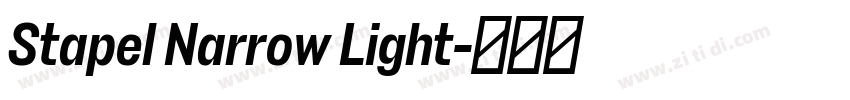 Stapel Narrow Light字体转换